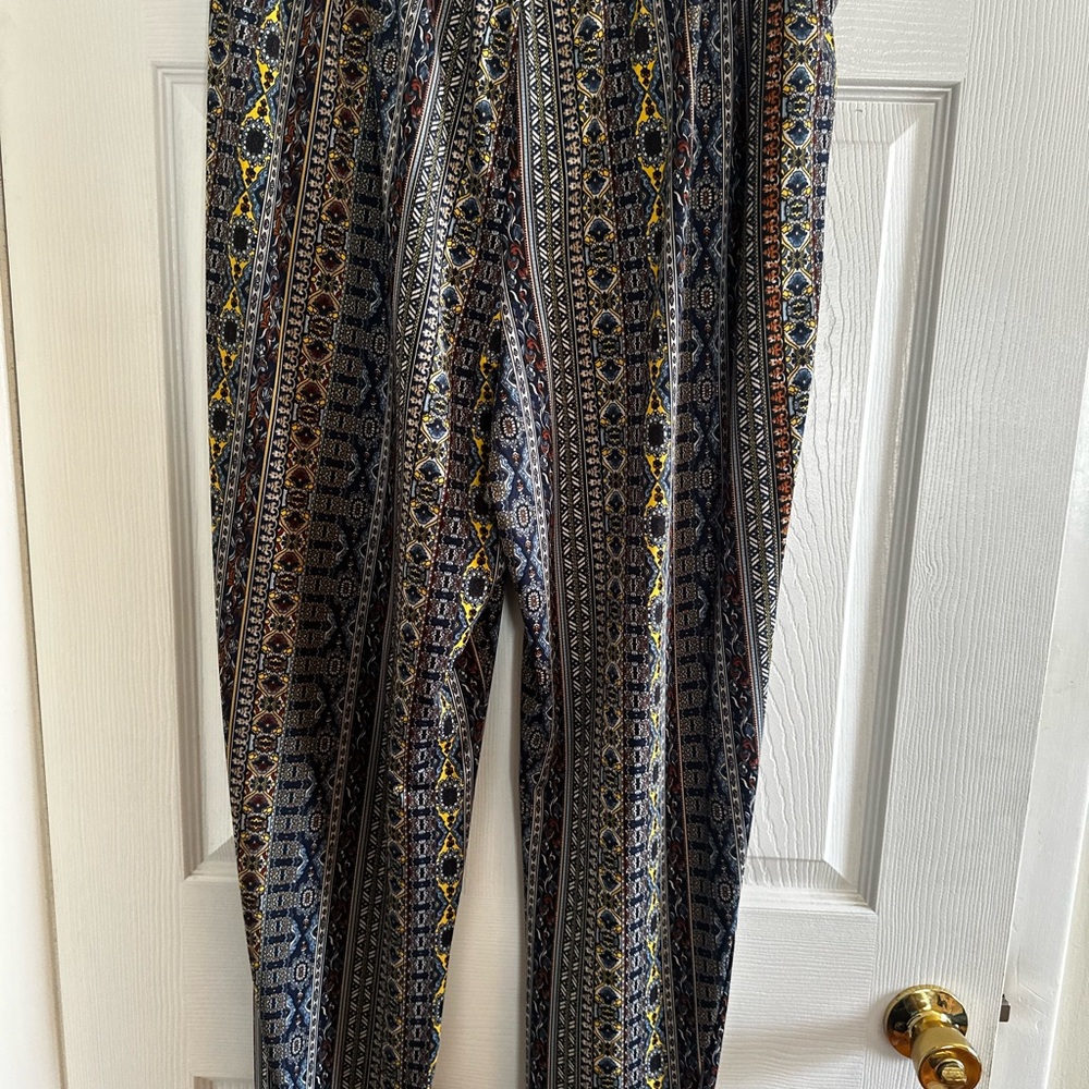 Patterned Multicolor Pants